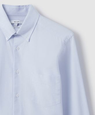 Men's Slim-Fit Button-Down Collar Cotton Oxford Dress Shirt