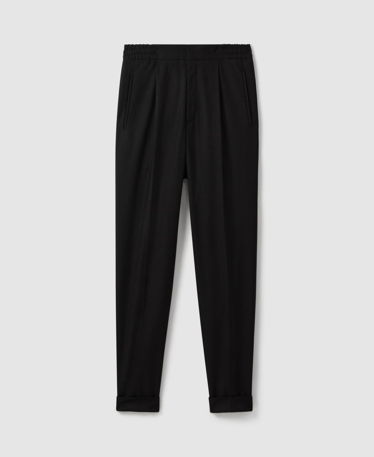Reiss Brighton Relaxed Drawstring Trousers With Turn-ups In Multi