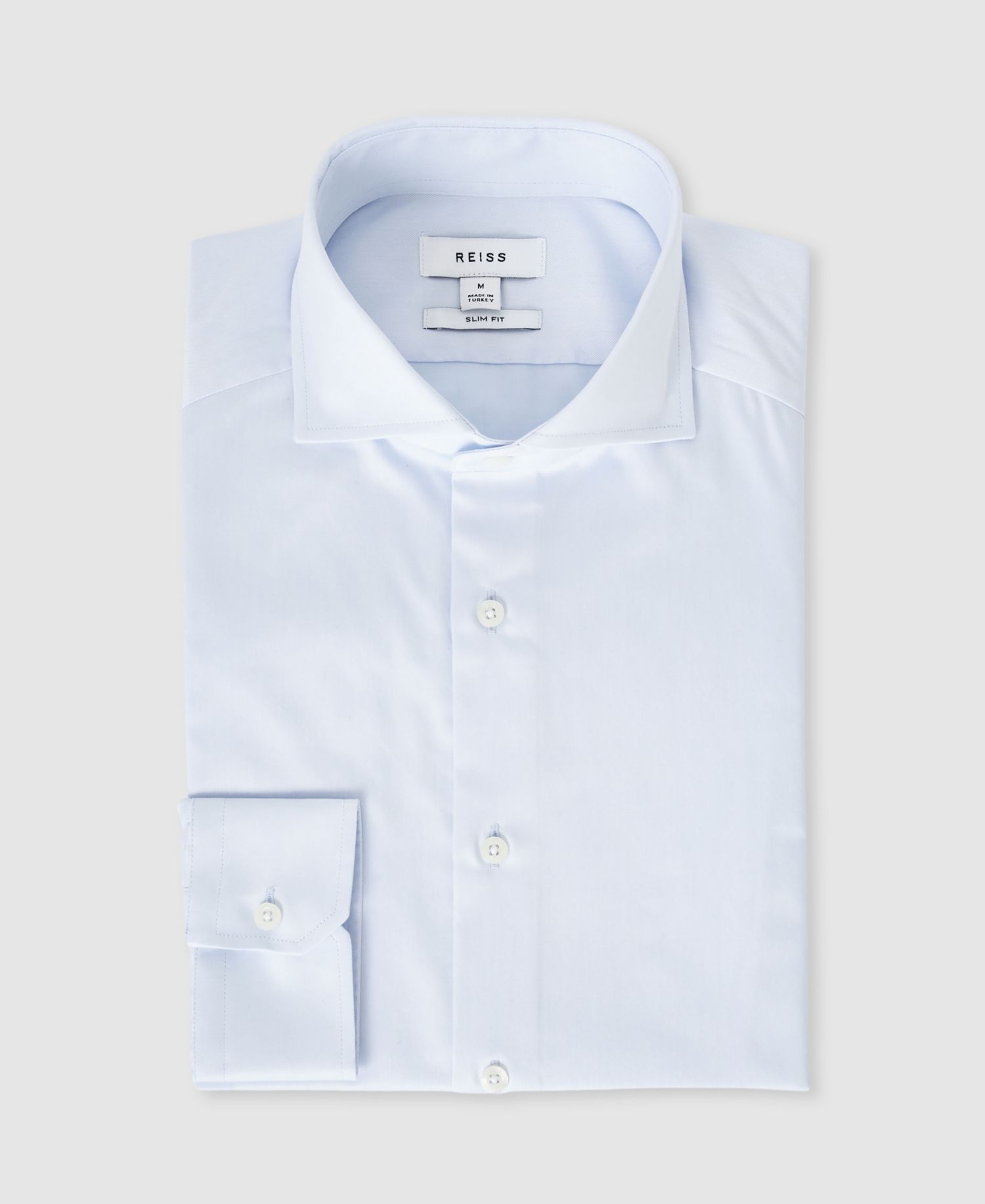 Men's Storm Cotton-Twill Two-Fold Slim-Fit Shirt