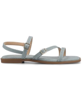 Women's Brianna Asymmetrical Strappy Flat Sandals