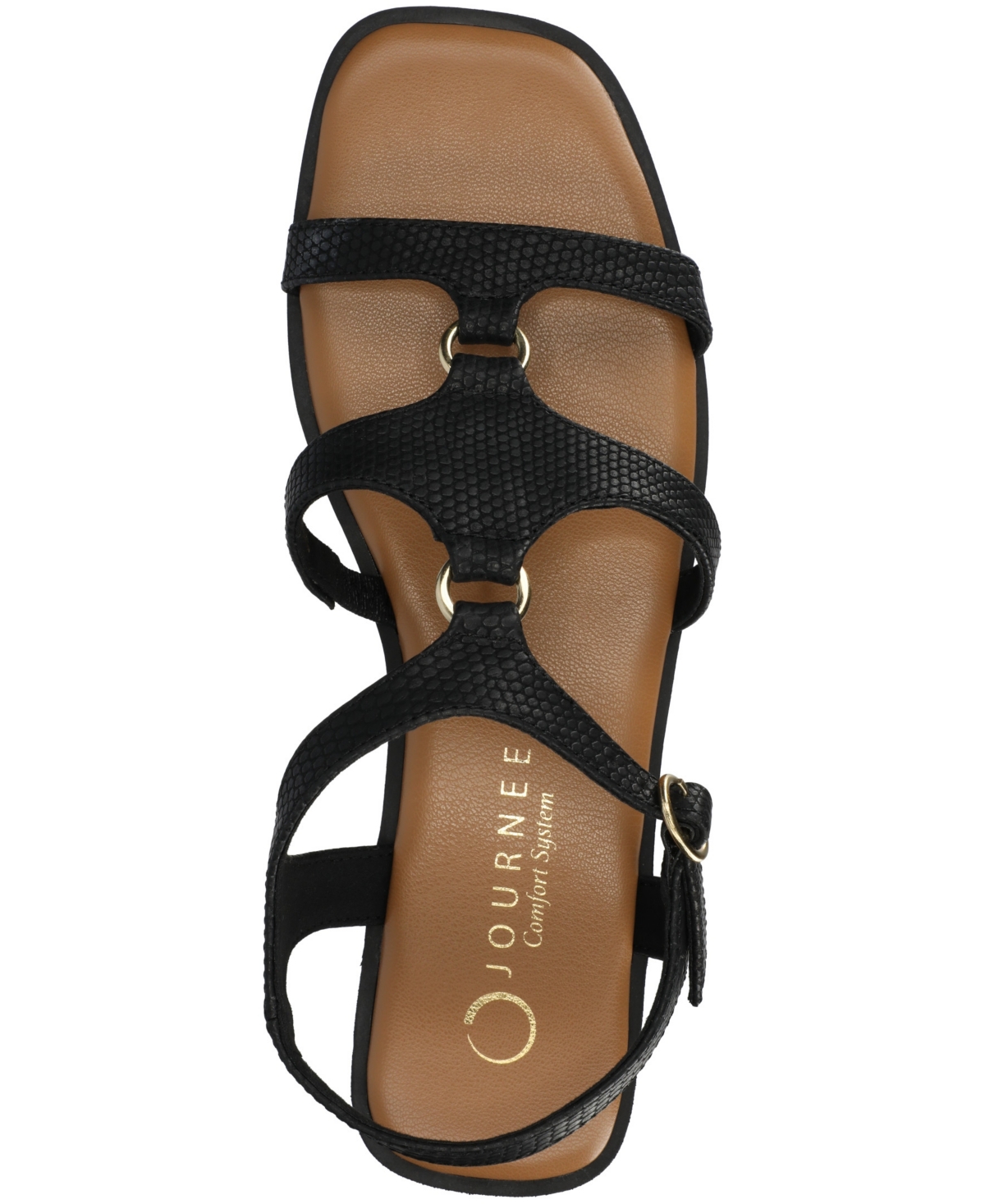 Journee Collection Women's Briley Open Toe Ankle Strap Sandal