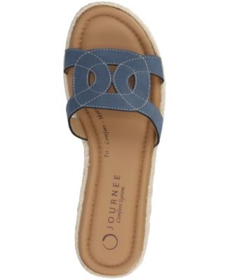 Women's Rosalinda Slip On Open Toe Espadrille Sandals