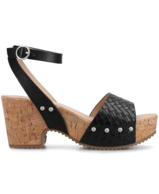 Women's Vanessa Open Toe Platform Clog Heels