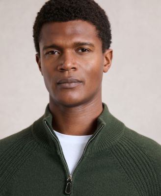 Men's Wool-Cashmere Half-Zip Sweater