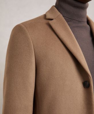Men's Wool-Blend Single-Breasted Overcoat