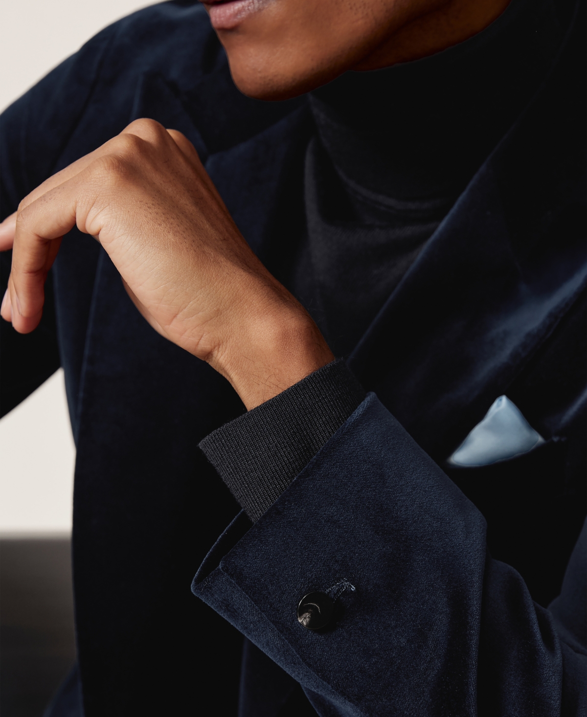 Reiss Men's Single-Breasted Velvet Slim-Fit Blazer