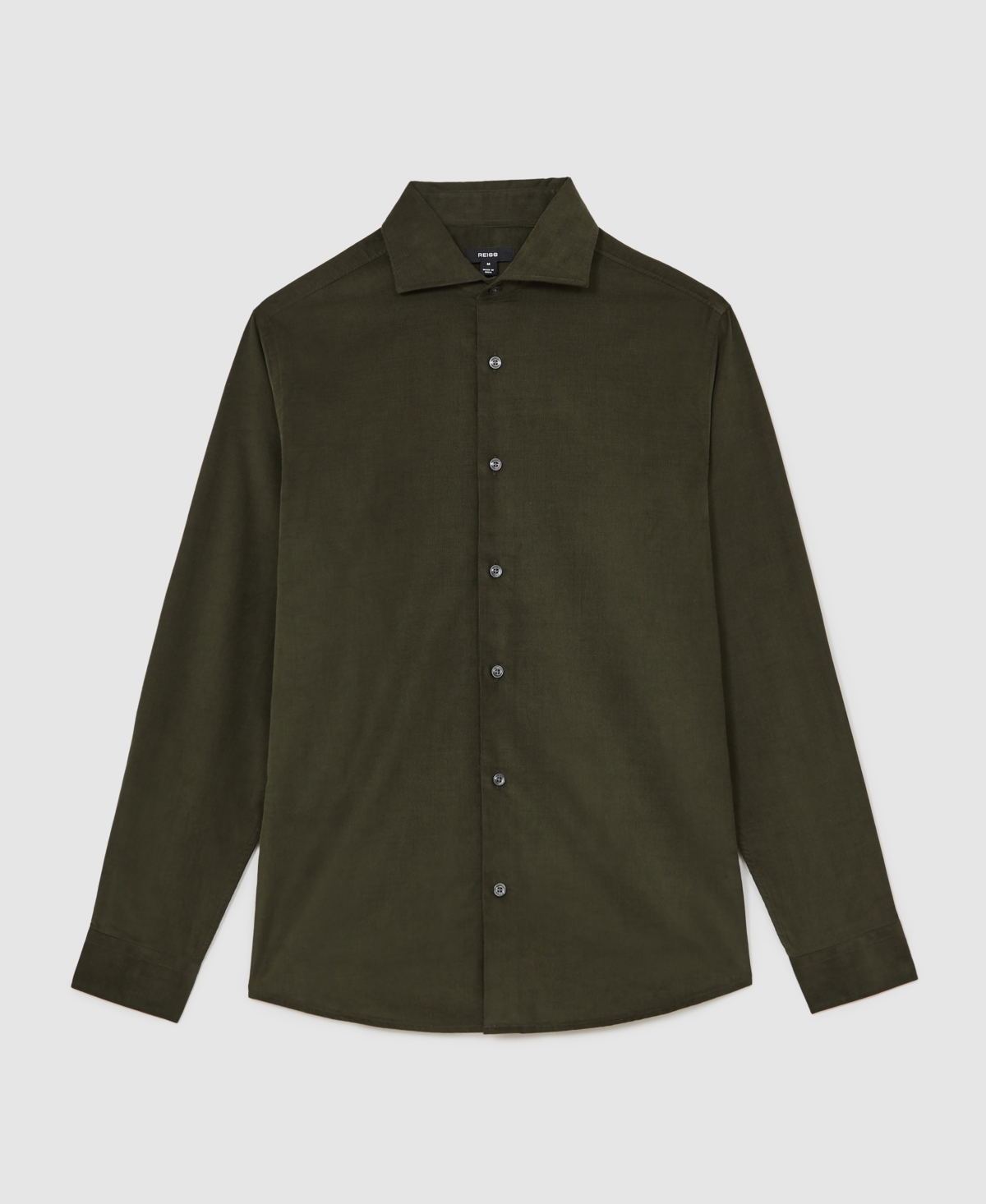 Reiss Men's Cotton Corduroy Cutaway-Collar Shirt