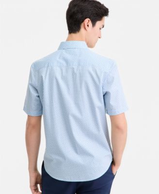 Men's Thomas Short-Sleeve Cotton Geo Shirt, Macy's Exclusive