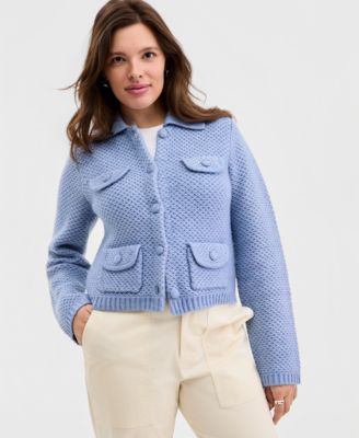 Women's Collared Sweater Jacket, Macy's Exclusive