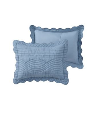 Scallop Microfiber 2-Pc. Quilt Set, Twin