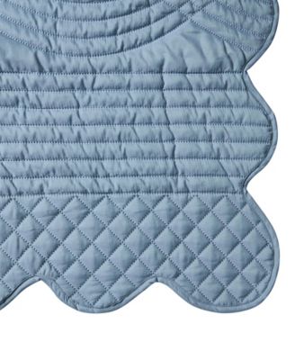 Scallop Microfiber 3-Pc. Quilt Set, King