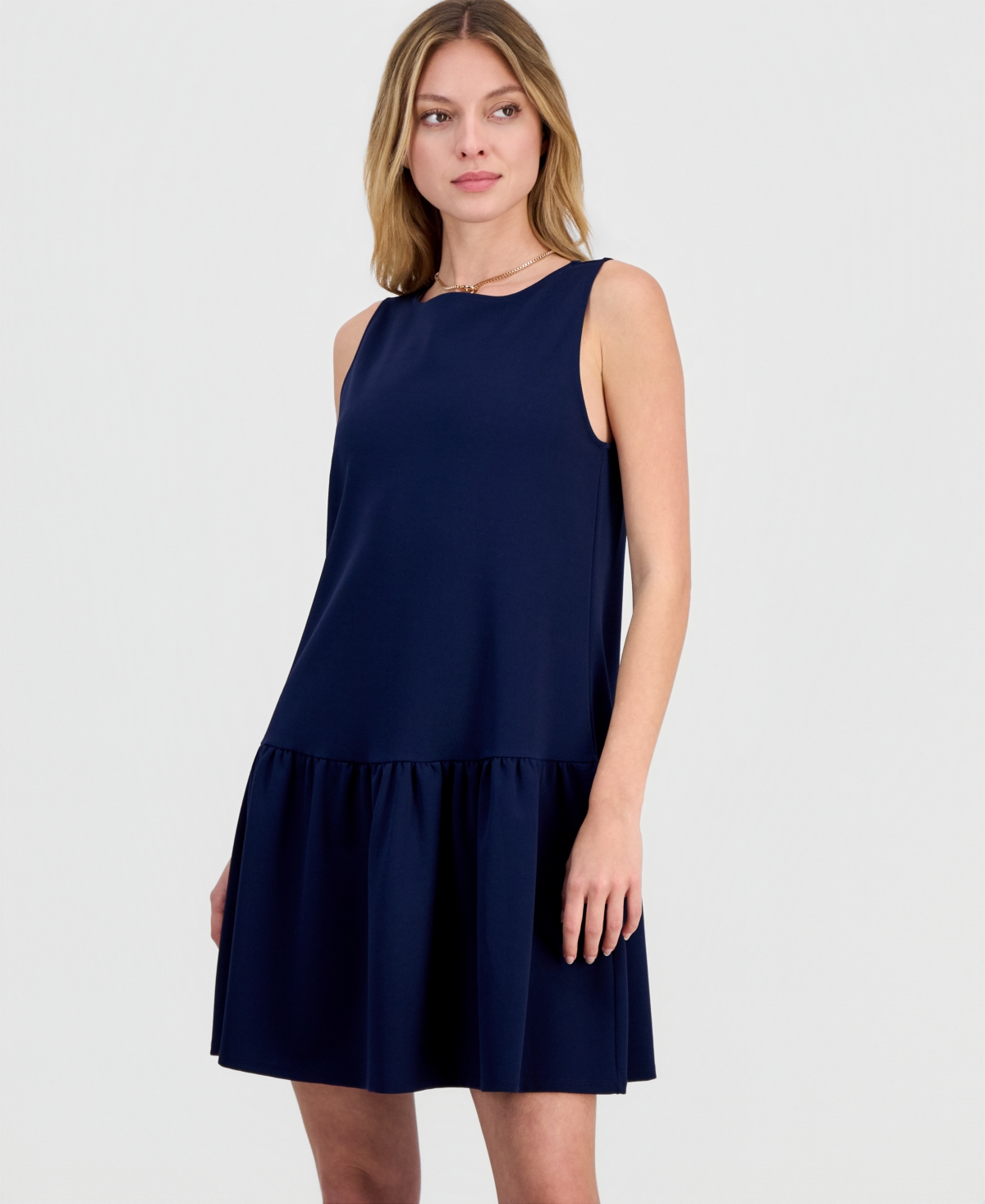 Robbie Bee Petite Drop-Waist Sleeveless Dress