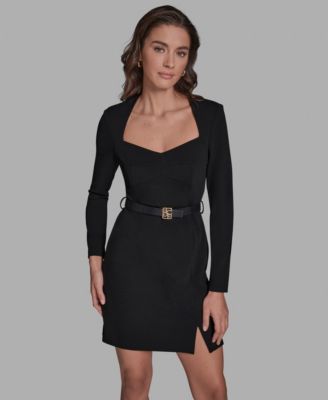 Women's Square Neck Corset A-Line Dress