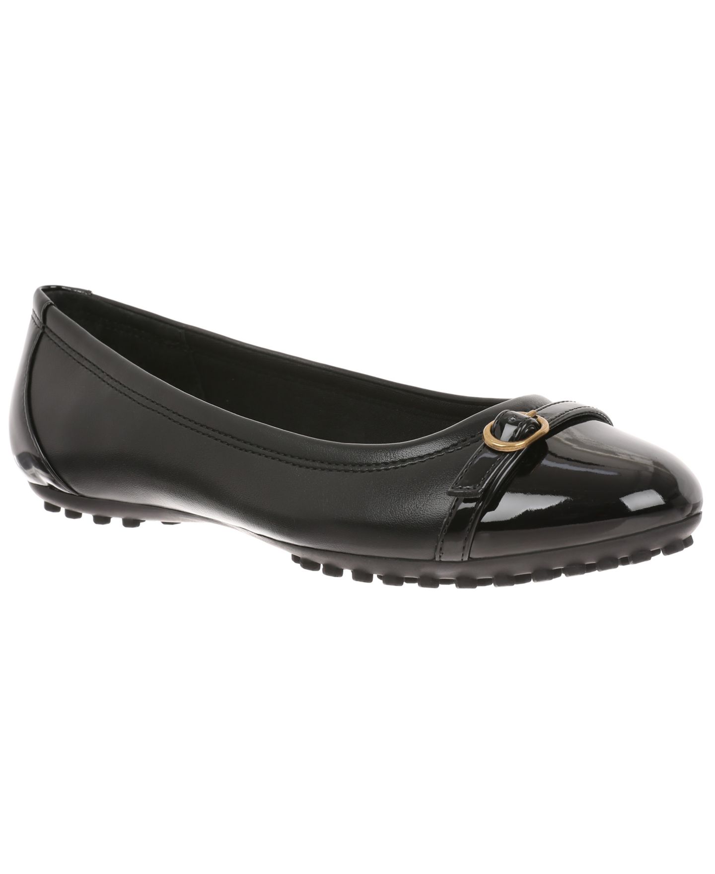 Женские балетки Giani Bernini Carrla Cap Toe Ballet Flats, цвет: Чёрный — фото 1
