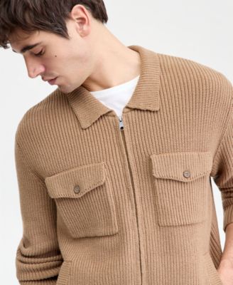 Men's Sweater Trucker Jacket, Macy's Exclusive