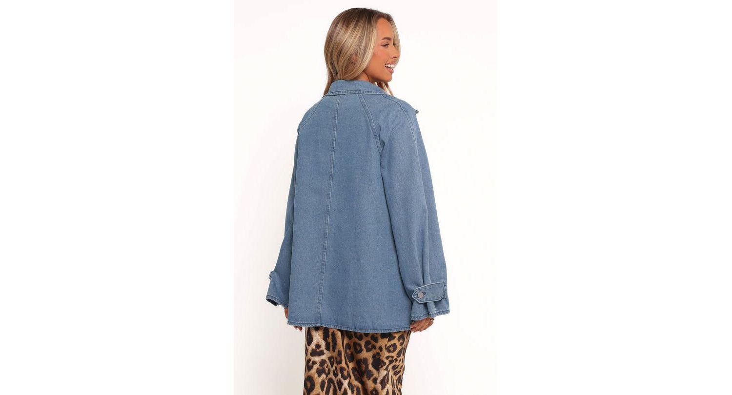 Women's Novan Oversized Shacket - Denim 10