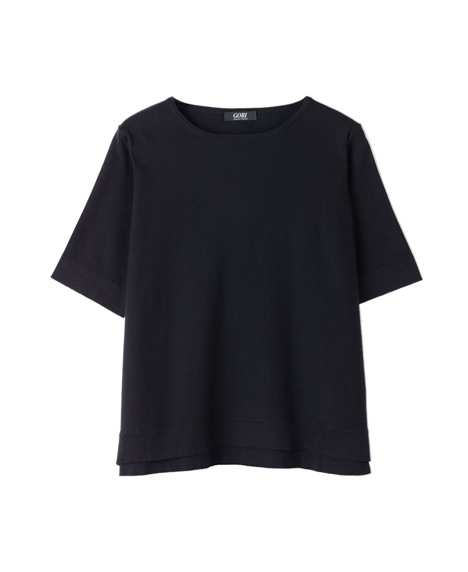 Women's Box-Cut Cotton Silk Cashmere Blend T-Shirt