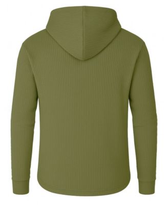 Men's Waffle Knit Thermal Pull-On Hoodie