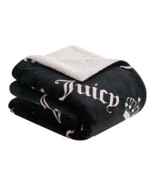 Plush Reversible Sherpa Throw, 50"x 60"