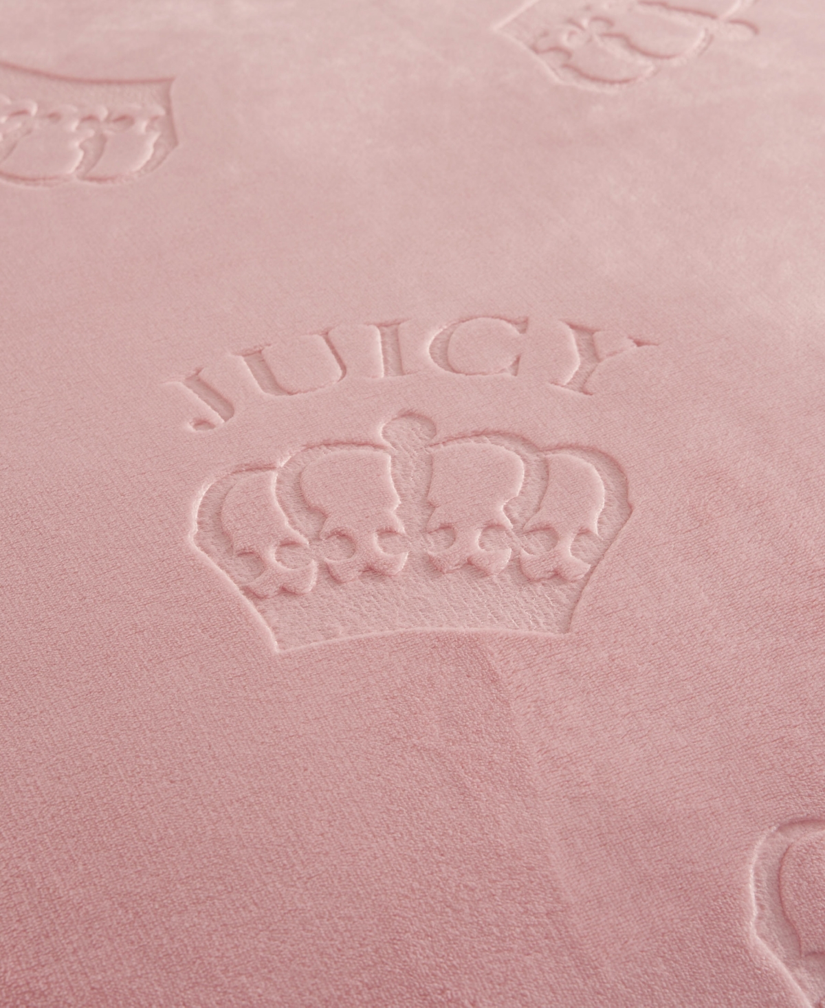 Juicy Couture Plush Reversible Embossed Crown 4-Pc. Comforter Set, King