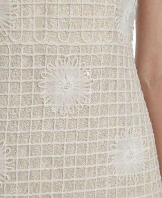 Women's Novelty Woven Spaghetti Square Neck Dress