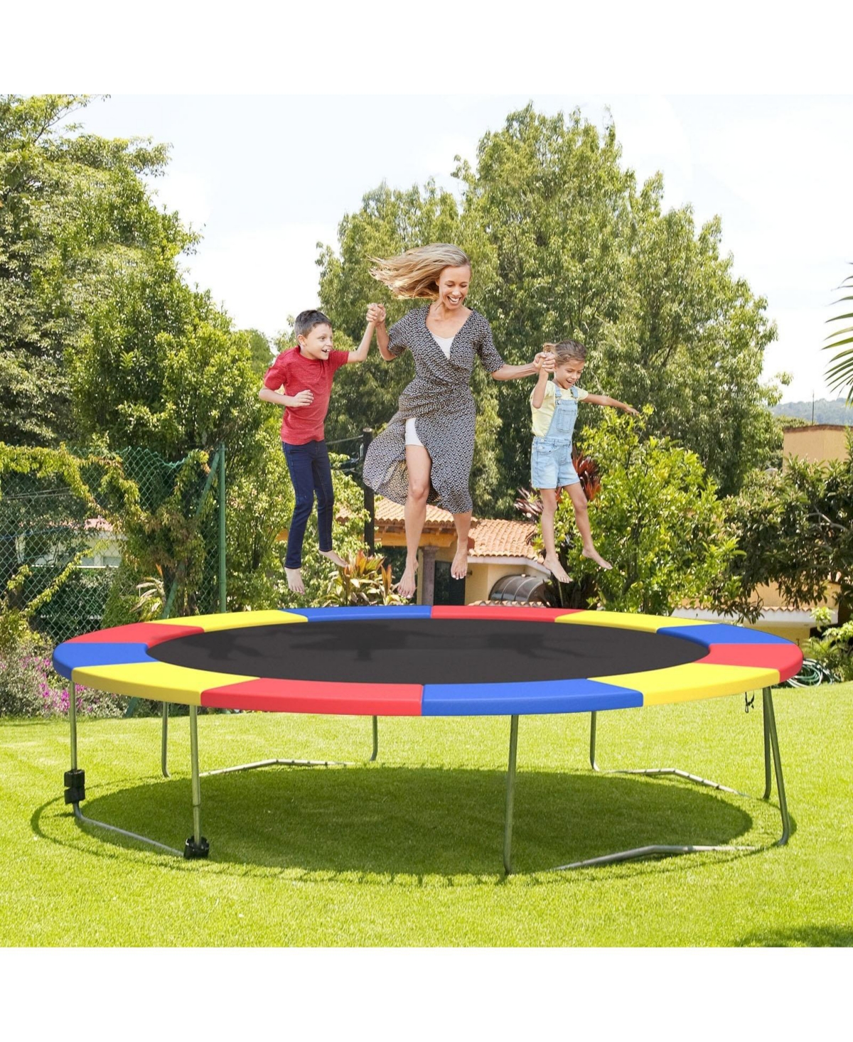12 Ft Waterproof and Tear-Resistant Universal Trampoline Safety Pad Spring Cover