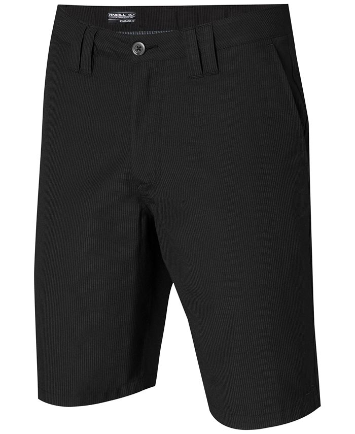 Mens black sales pinstripe shorts