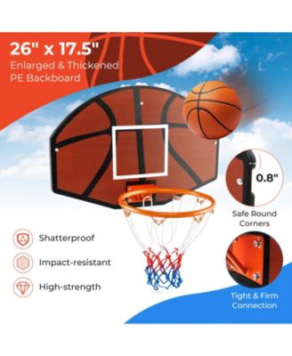 Indoor Outdoor Basketball Games with Large Shatter-proof Backboard