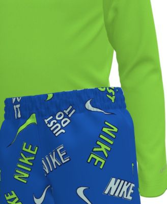 Boys' 4-7 Outline Rash Guard Top and Shorts, 2-Piece Set