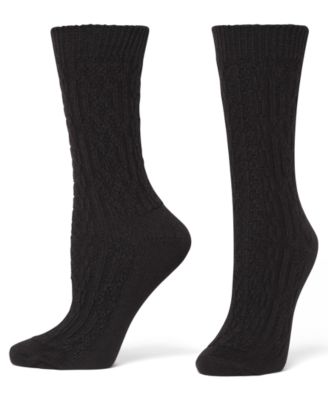 Women's 2-Pack Knit Diamond Crew Socks