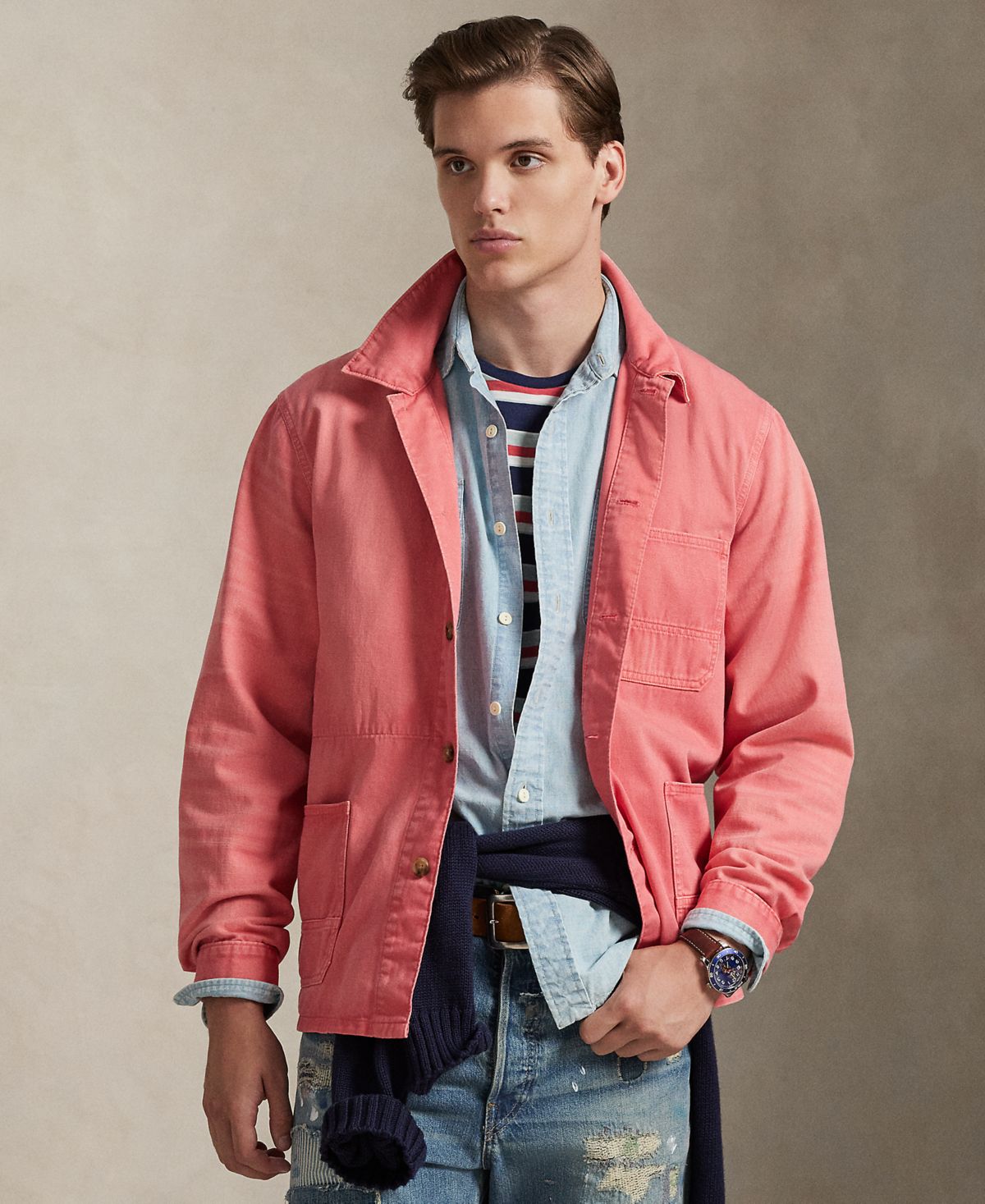 Мужская рубашка с длинным рукавом Hudson Valley