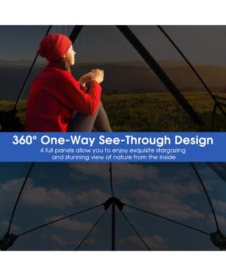 Pop-up Camping Tent for 2-3 People with Carry Bag and Rainfly for Backpacking Hiking Trip