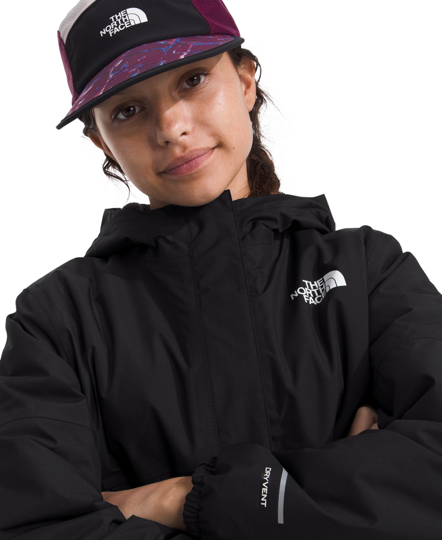 Куртка The North Face Warm Antora Rain Jacket для девочек, цвет: Чёрный — фото 3