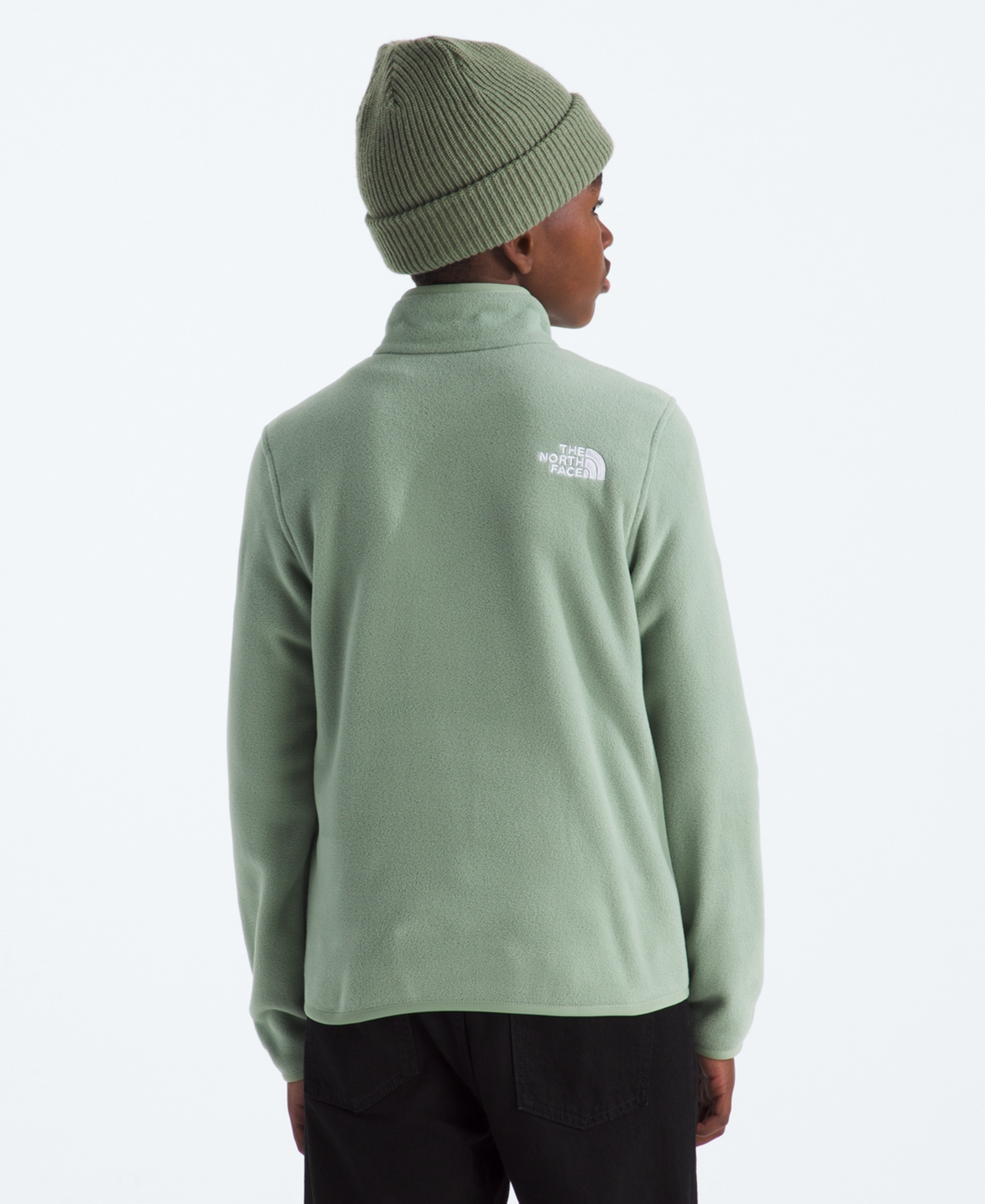 The North Face Girls And Boys 6-16 Glacier Zipper Jacket In Green