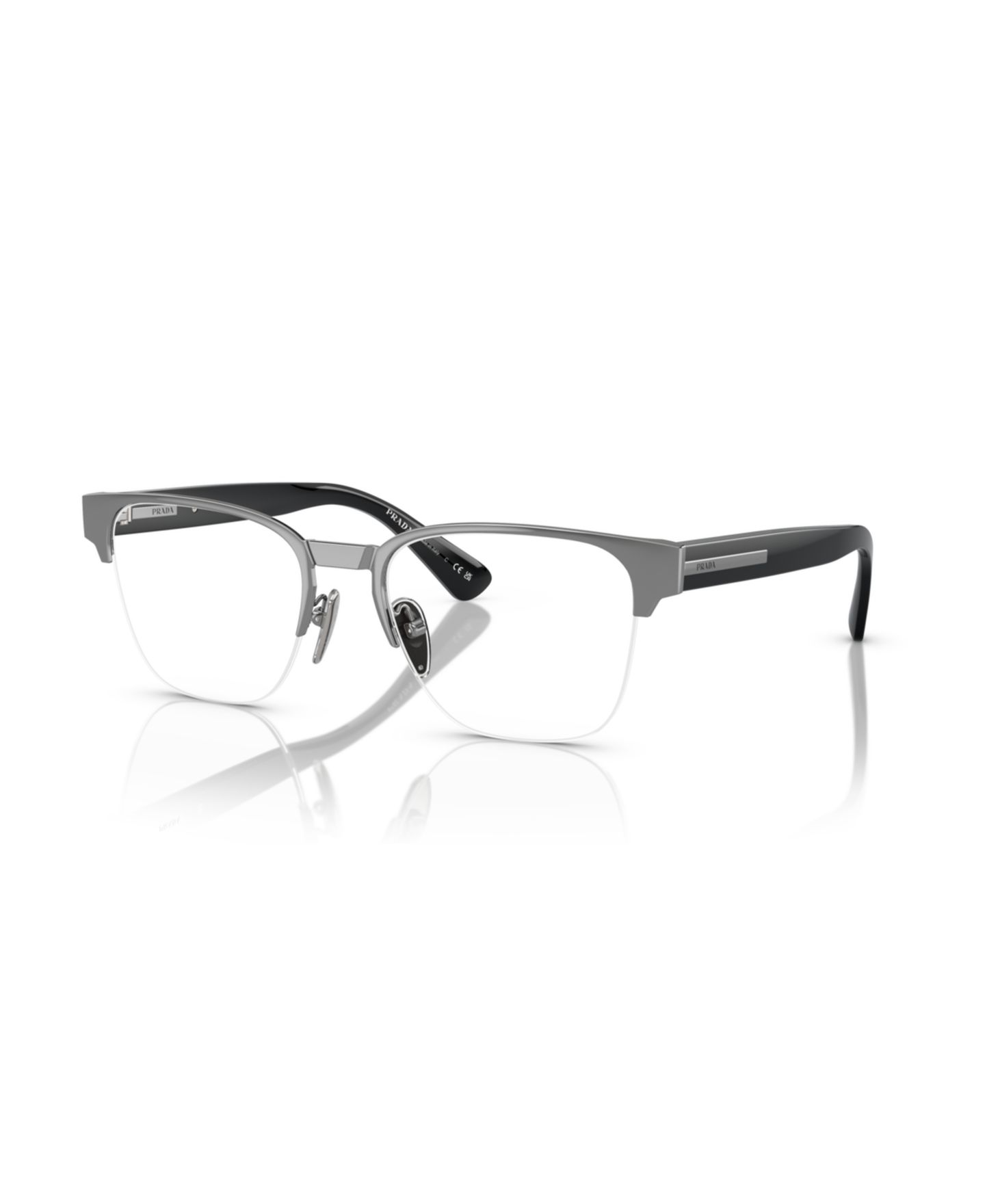 Мужские очки Prada Man Pillow Plastic PR A10VF Eyeglasses, цвет: Гавана красный — фото 8
