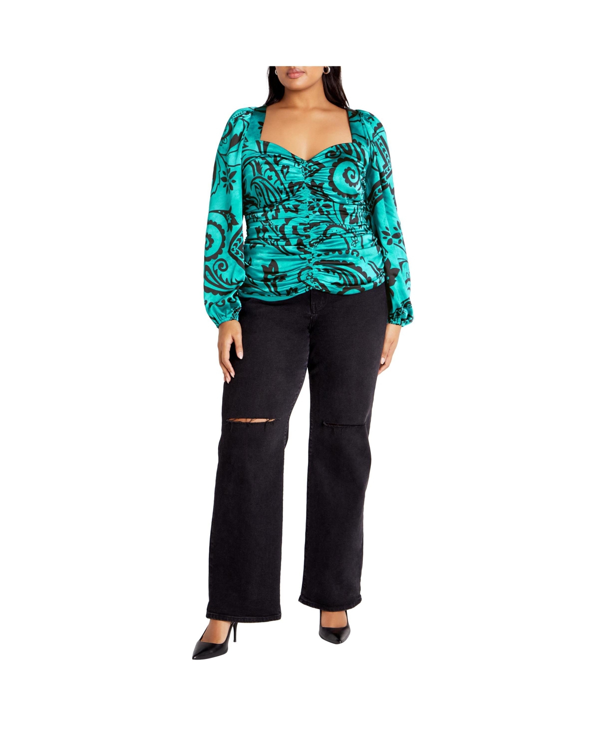 City Chic Women's Sienna Print Top