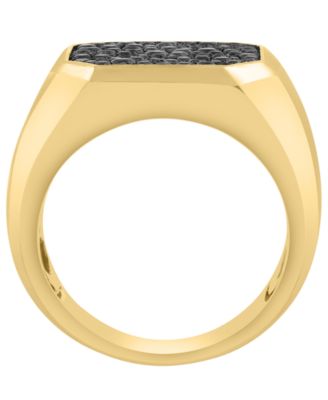 Men's Black Spinel Ring (1-5/8 ct. t.w.) in 14k Gold over Silver