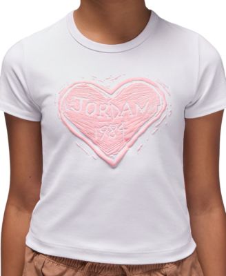 Girls' 7-16 Heart-Shaped Graphic Crewneck T-Shirt
