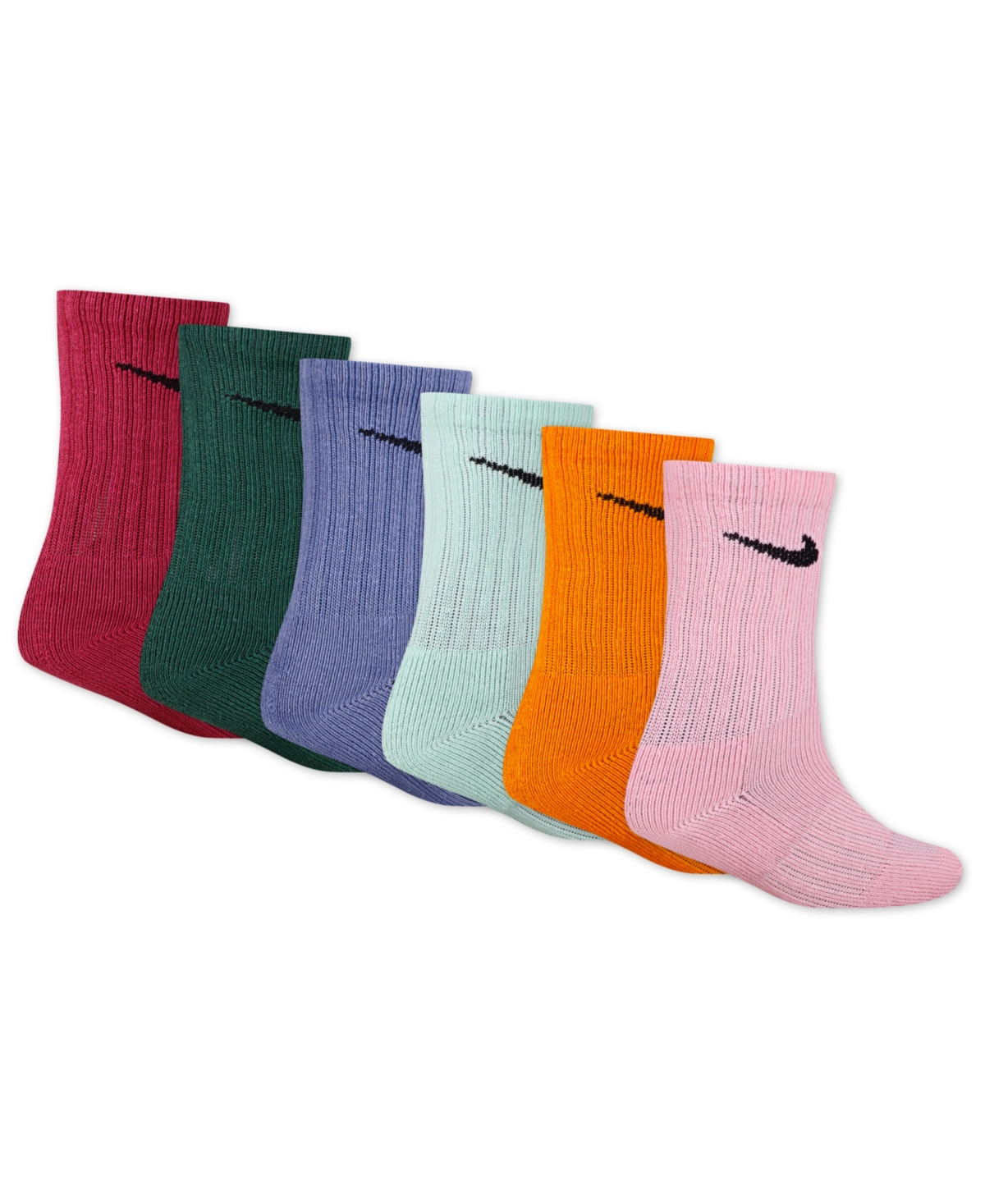 Nike Little Kids 6-pk. Performance Crew Socks In Multi