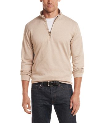Men's Long-Sleeve Mixy Quarter Zip Sweater