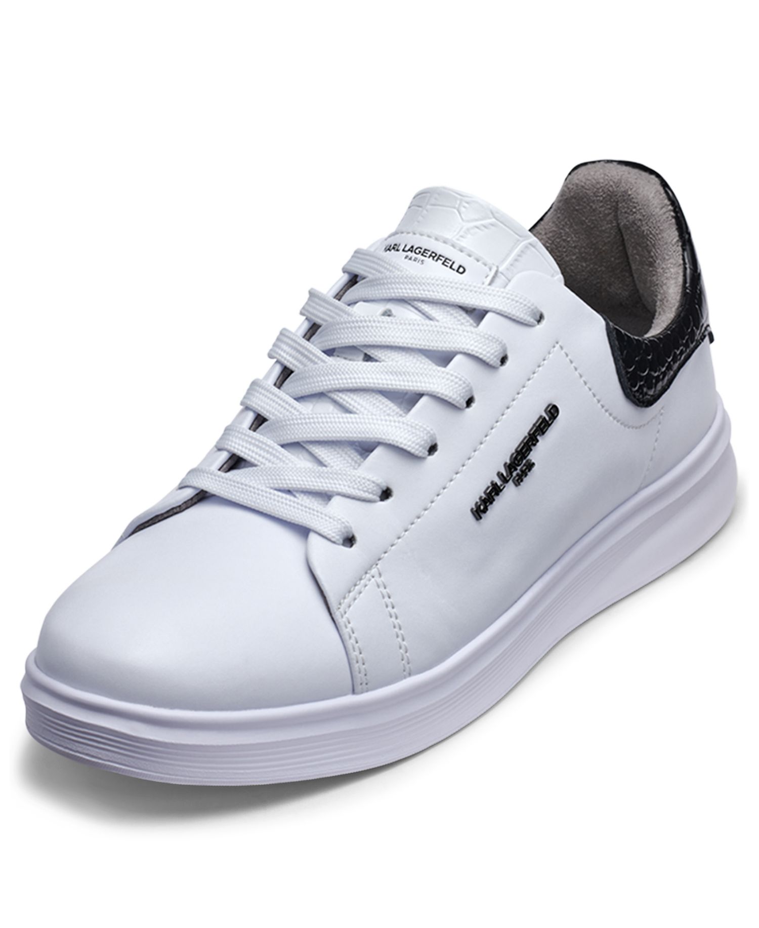 Men's Round Toe Leather Sneakers