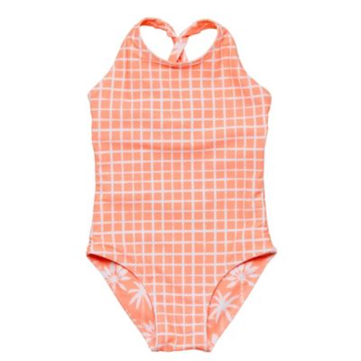 Big Girls Cali Palms Recycled X Back Swimsuit