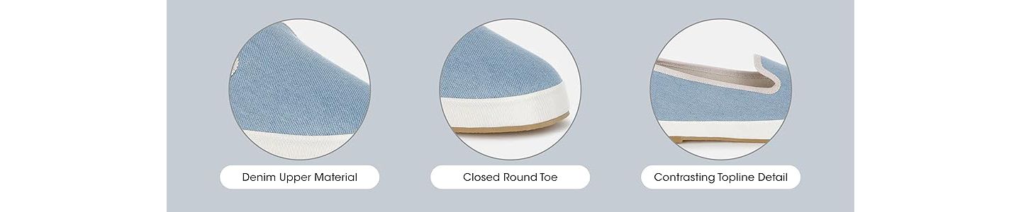 Женские туфли London Rag Palin Denim Slip On, цвет: Пастельный синий — фото 7
