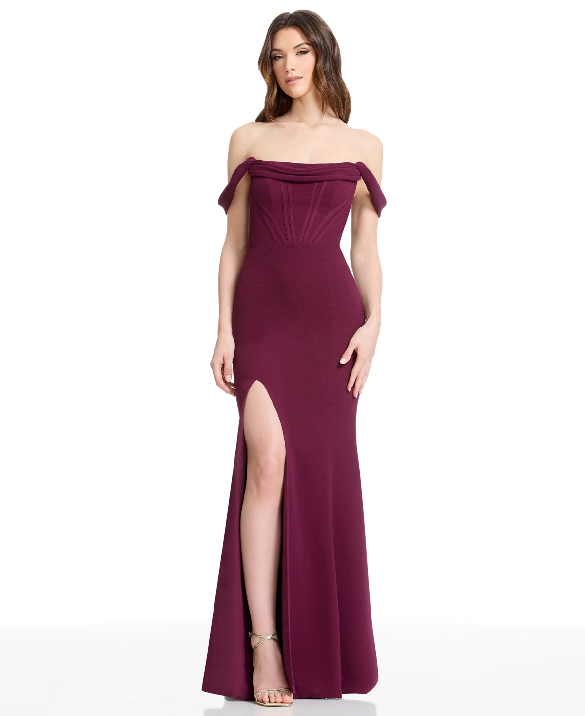 Dress the Population Women's Melania Corset Gown