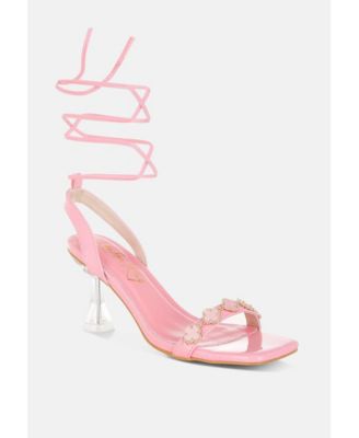 Womens Ebina Charm Detail Spool Heels