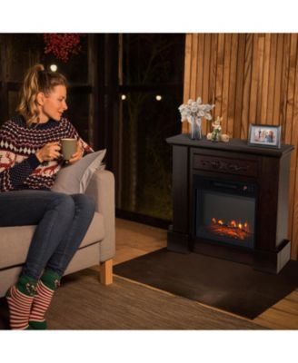 1400W TV Stand Electric Fireplace Mantel with Remote Control