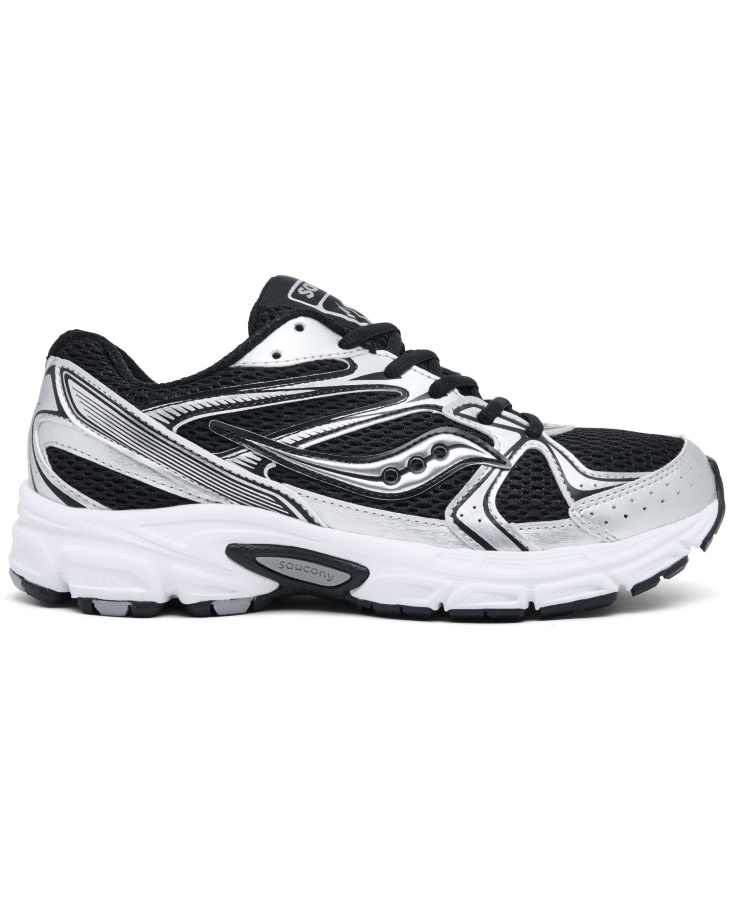 Женские кроссовки Saucony Ride Millennium Casual, цвет: Чёрный / Серебристый — фото 3