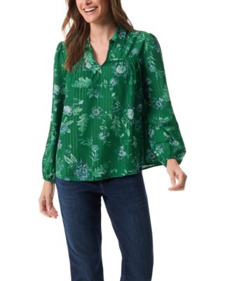 Women's Carmen Long-Sleeve Woven Top
