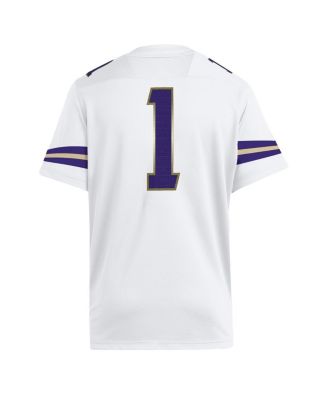 Men's 1 White Washington Huskies Premier Jersey