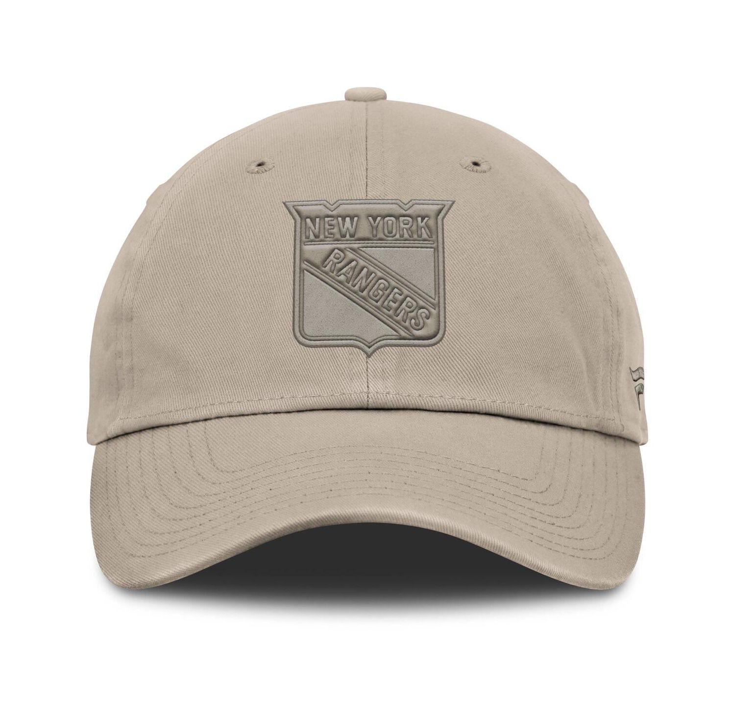 Men's Tan New York Rangers Authentic Pro Road Adjustable Hat